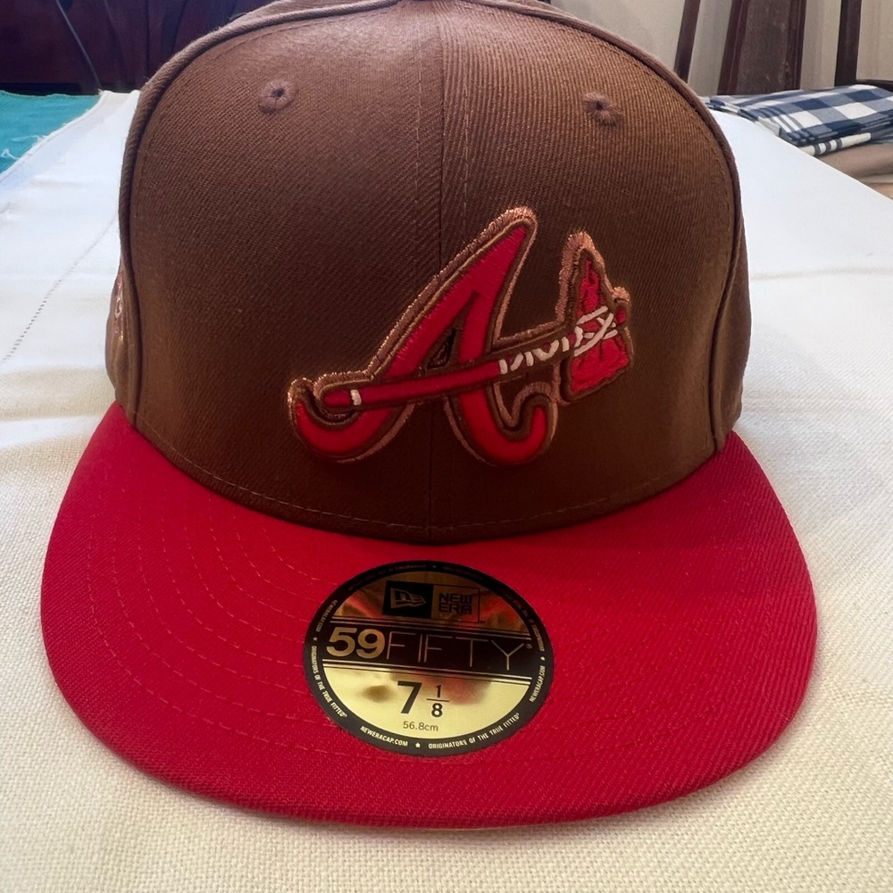 New Era 59FIFTY Cap Brown & Yellow, Size 7 1/8 – Brand New